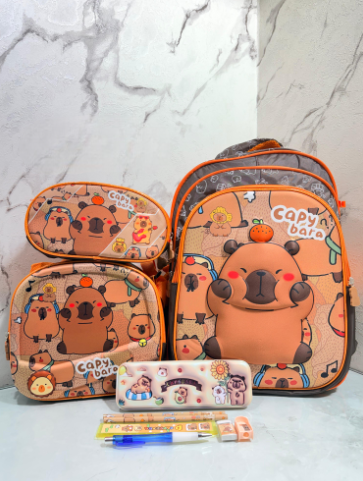 Morral Trío Escolar + Cartuchera para Niñ@s