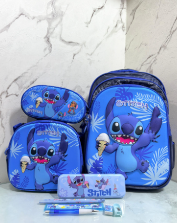 Morral Trío Escolar + Cartuchera para Niñ@s