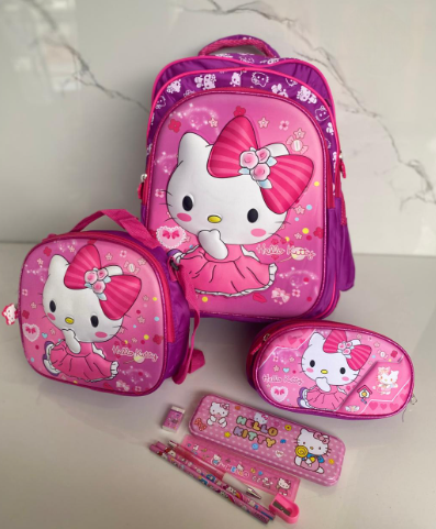 Morral Trío Escolar + Cartuchera para Niñ@s