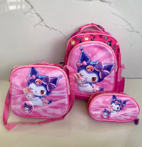 Morral Trío Escolar + Cartuchera para Niñ@s