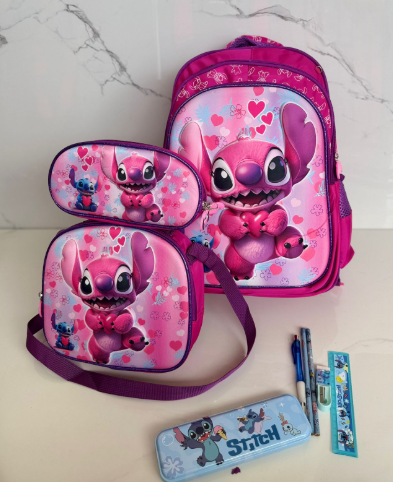 Morral Trío Escolar + Cartuchera para Niñ@s