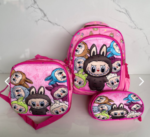 Morral Trío Escolar + Cartuchera para Niñ@s