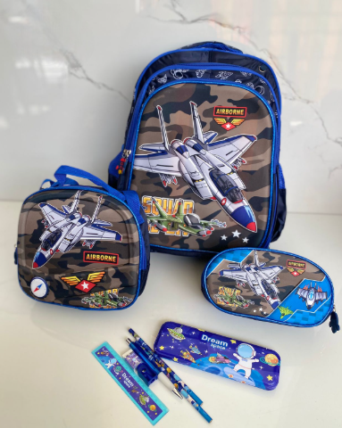 Morral Trío Escolar + Cartuchera para Niñ@s