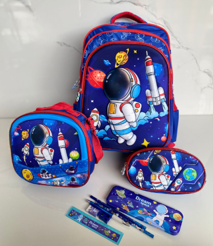 Morral Trío Escolar + Cartuchera para Niñ@s