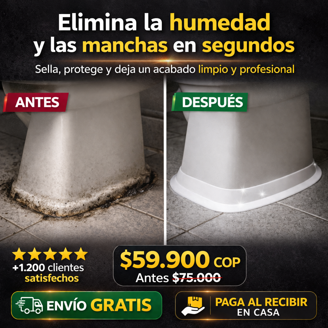 Elimina y sella la humedad en segundos con la Cinta Selladora De Humedad HydroSeal®