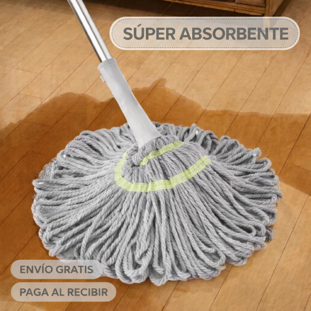 Trapero Giratorio de Microfibra SpinClean Pro®