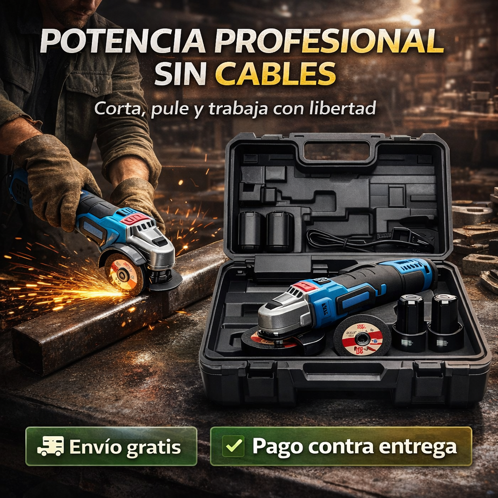 Mini Pulidora Angular Inalámbrica PowerGrind Pro®