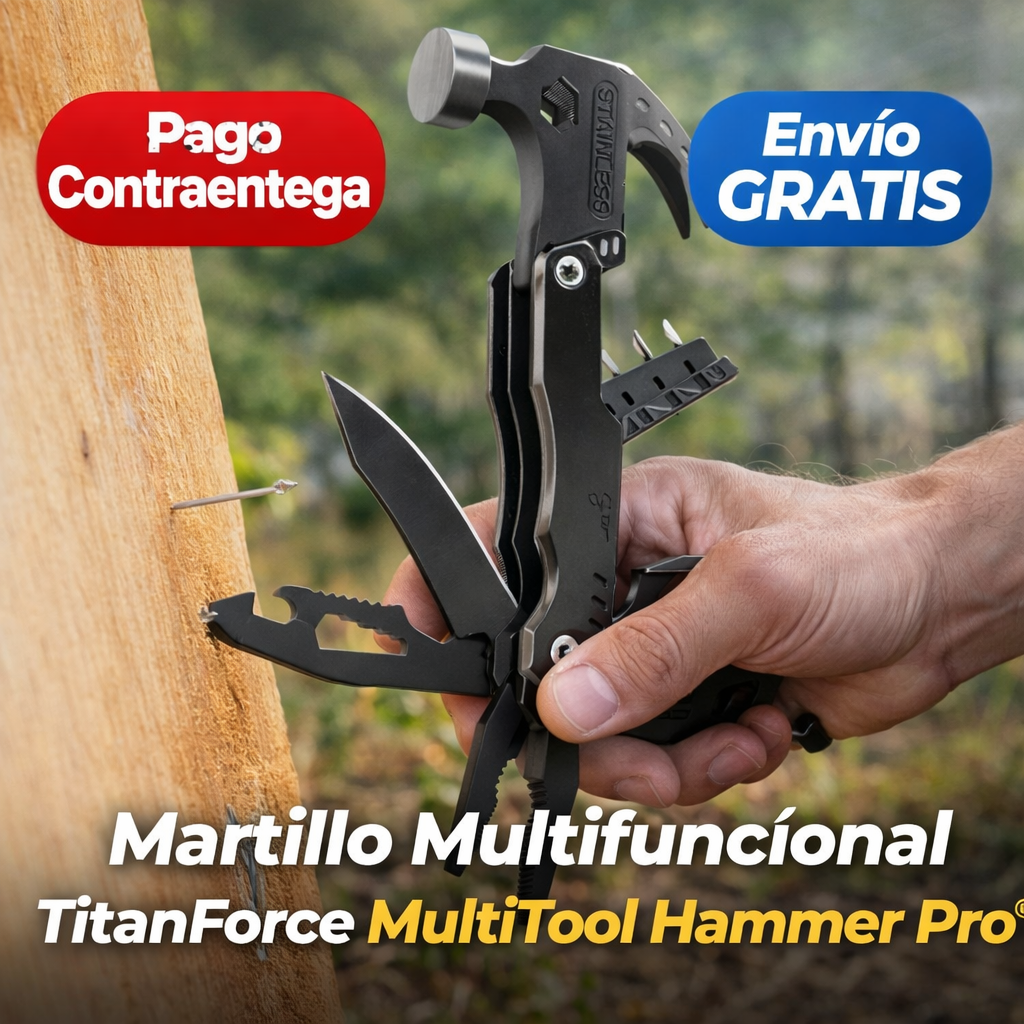 Martillo Multifuncional TitanForce MultiTool Hammer Pro®