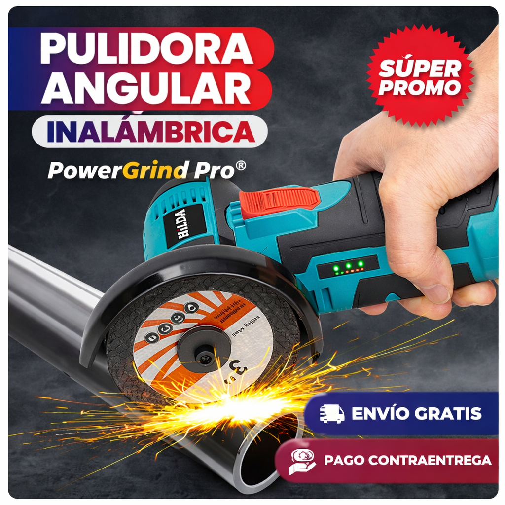 Mini Pulidora Angular Inalámbrica PowerGrind Pro®