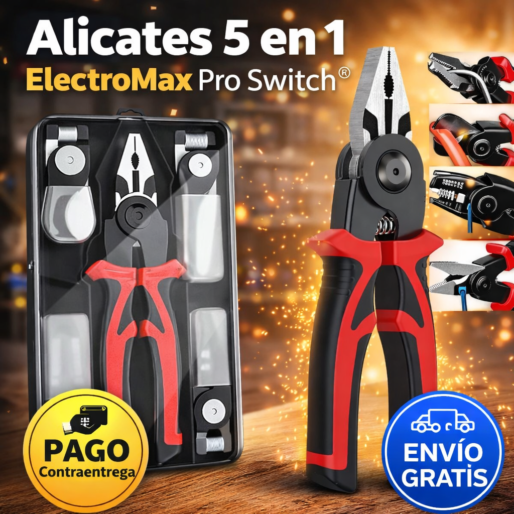 Alicates 5 en 1 ElectroMax Pro Switch®