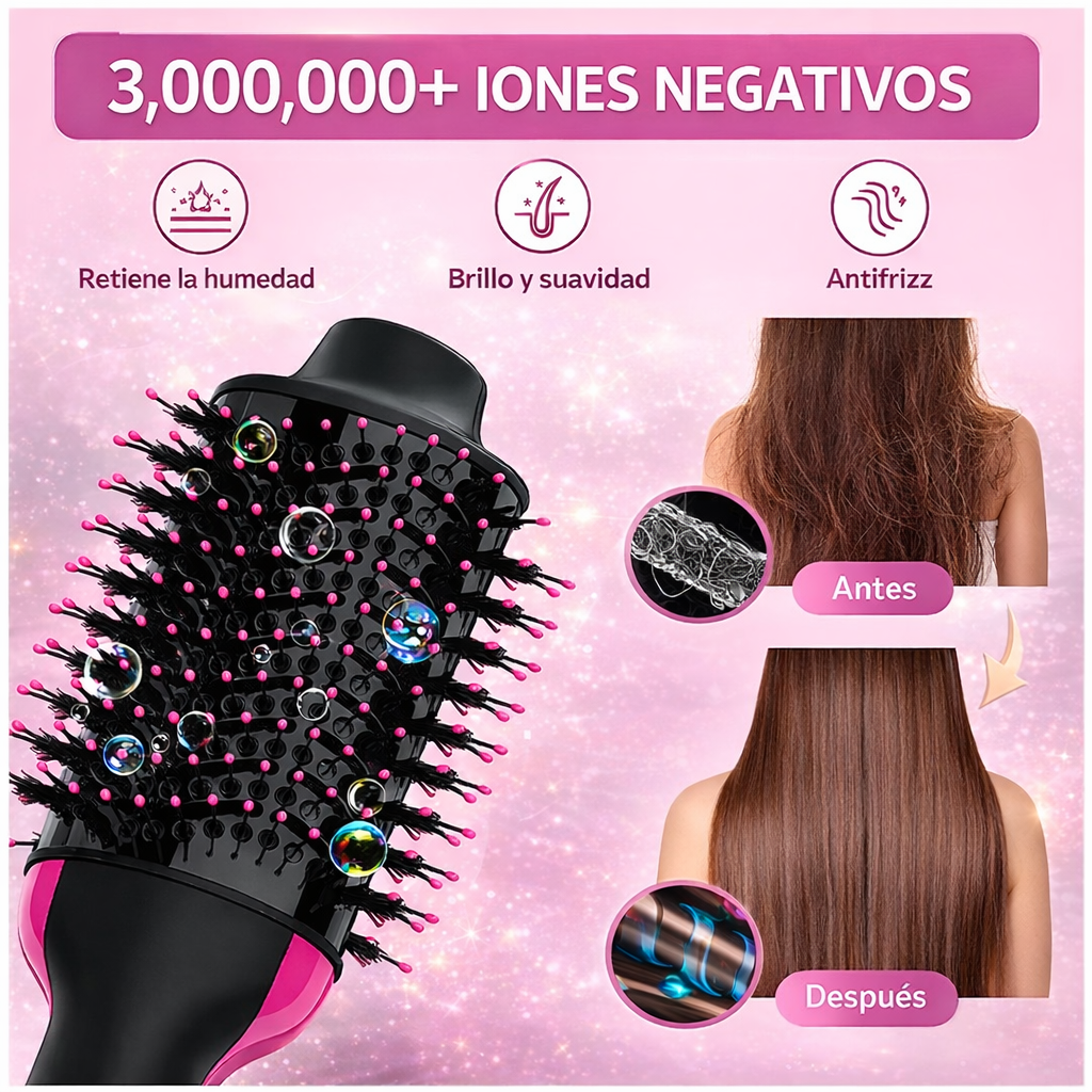 Cepillo Secador Voluminizador 3 en 1 VolumiBrush OneStep®