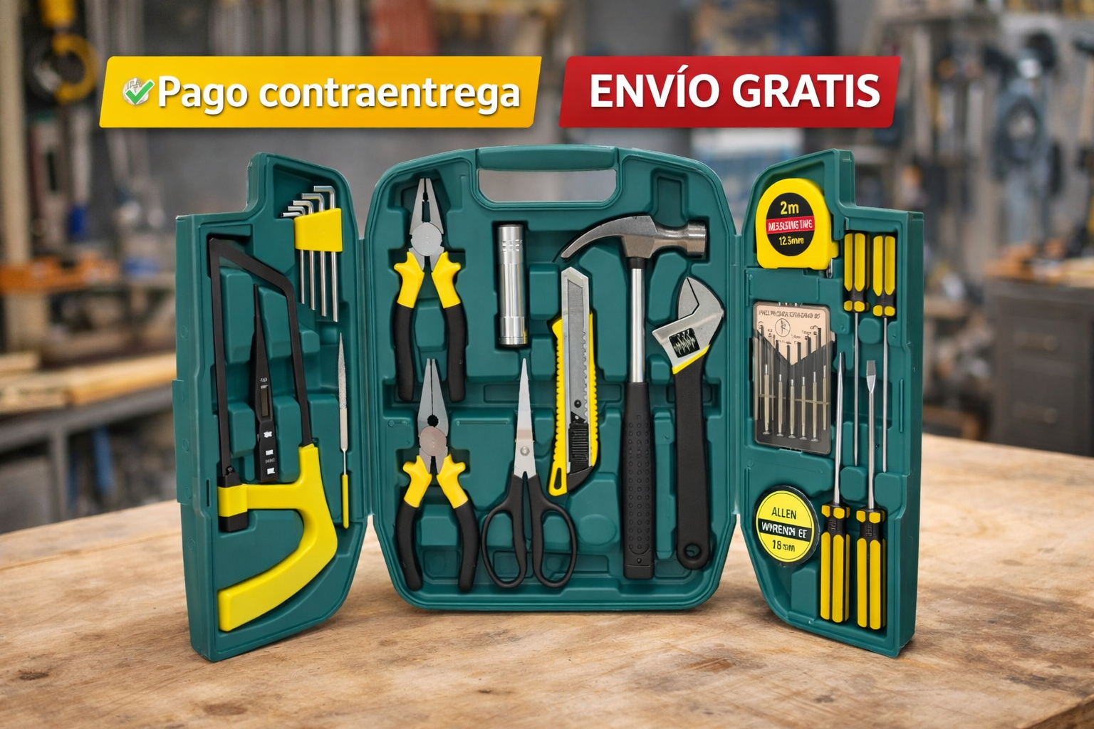 Kit de herramientas 27 piezas con estuche portátil ProFix Master Set®