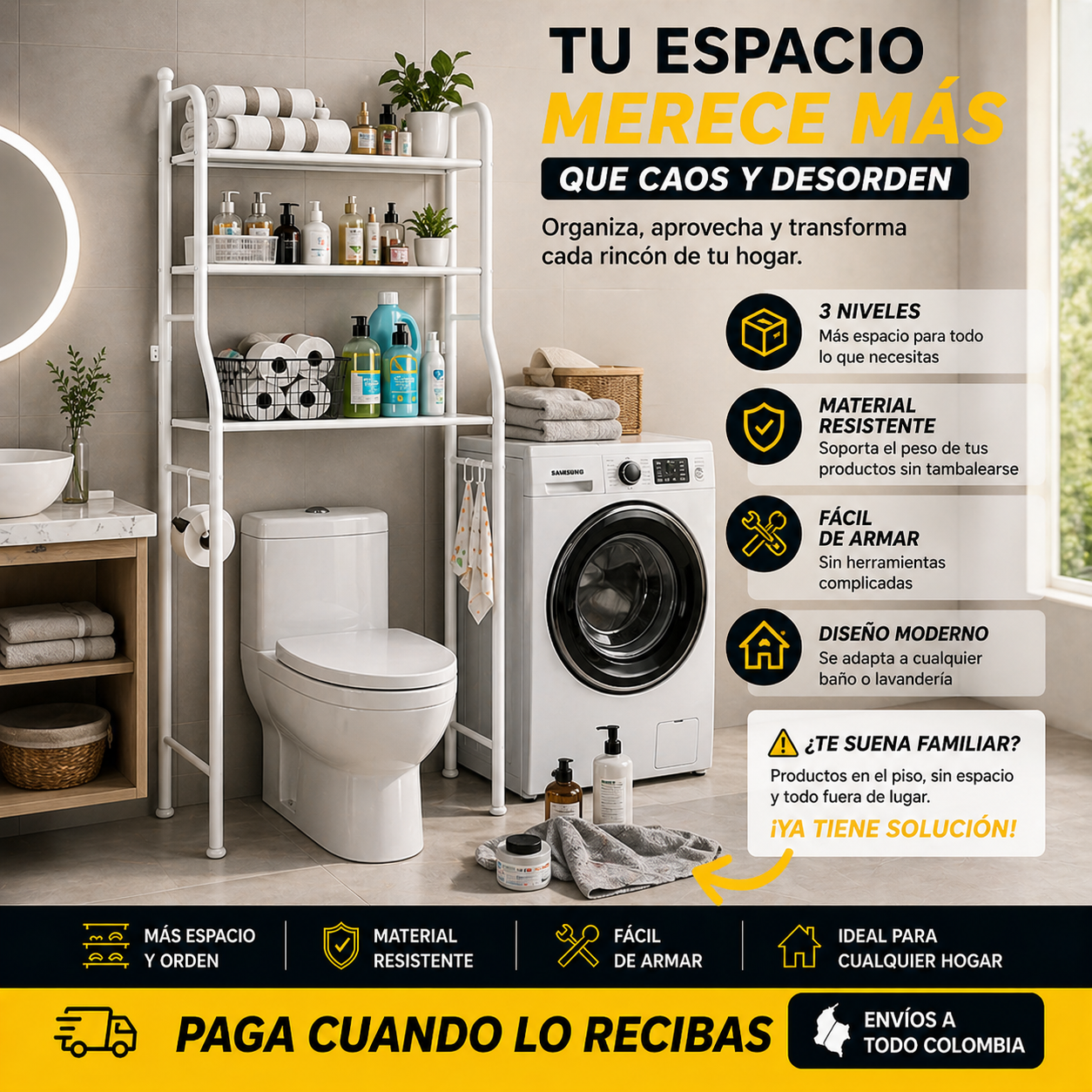Organizador Vertical 3 Niveles SpaceRack Home®