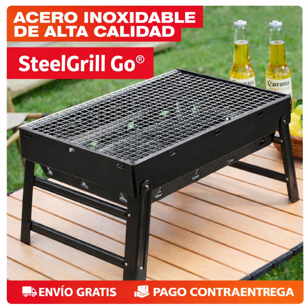 Parrilla De Carbon Portatil SteelGrill Go®