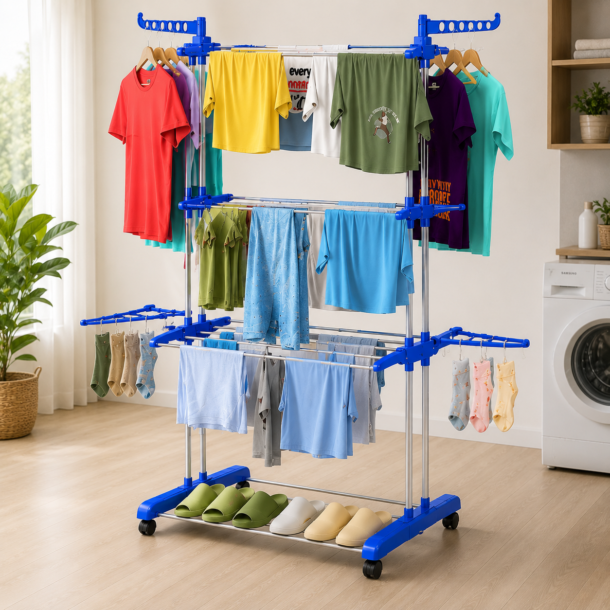 Tendedero Plegable Multifuncional DryRack Pro®