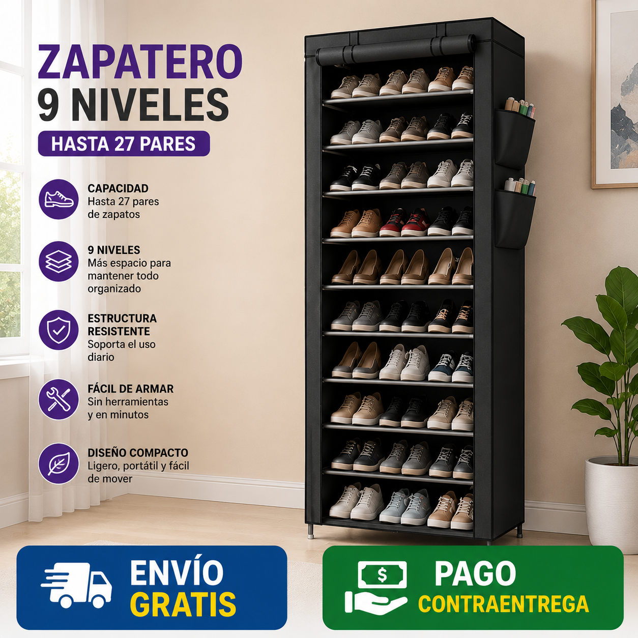 Sistema Organizador Multifuncional HomeSpace Closet®