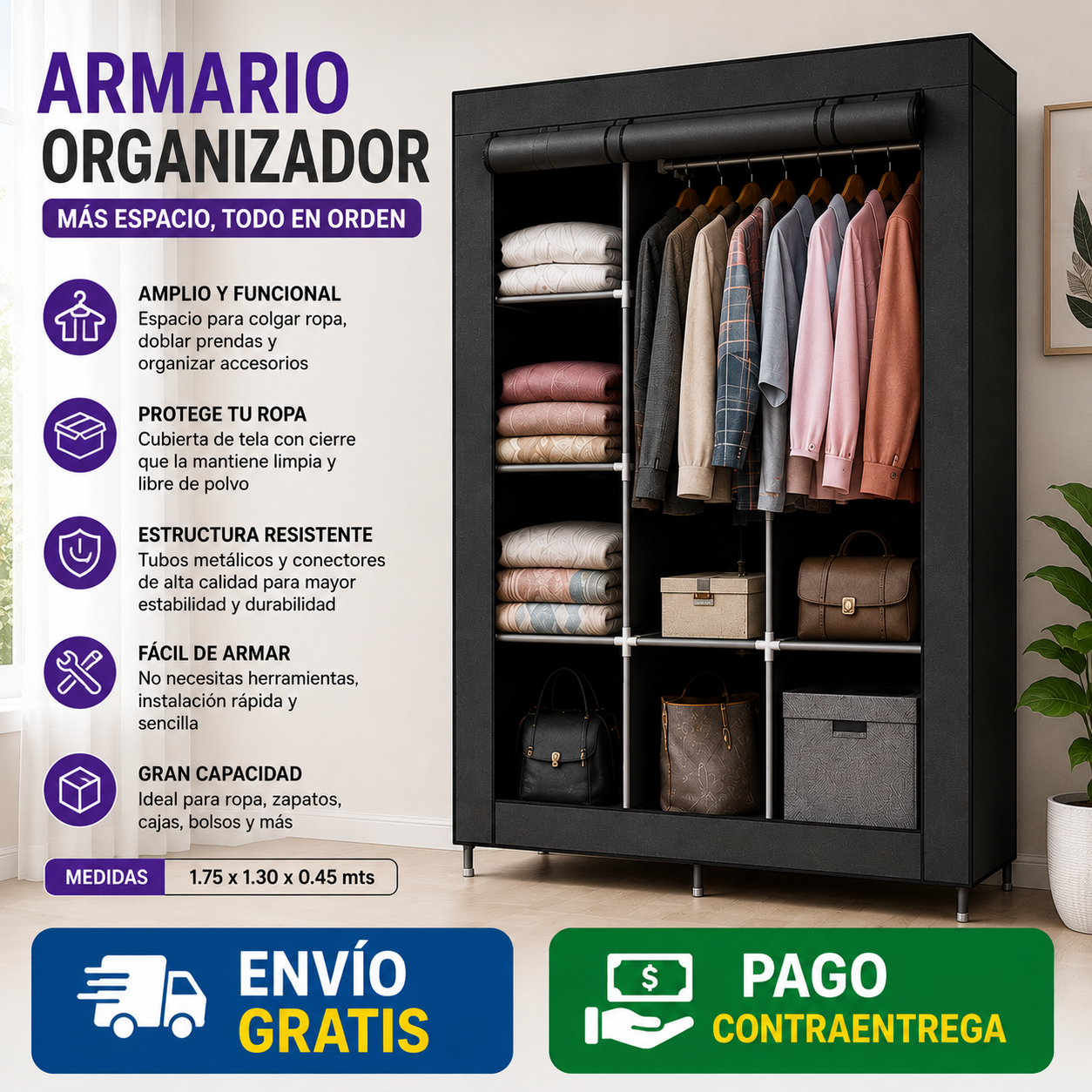 Sistema Organizador Multifuncional HomeSpace Closet®