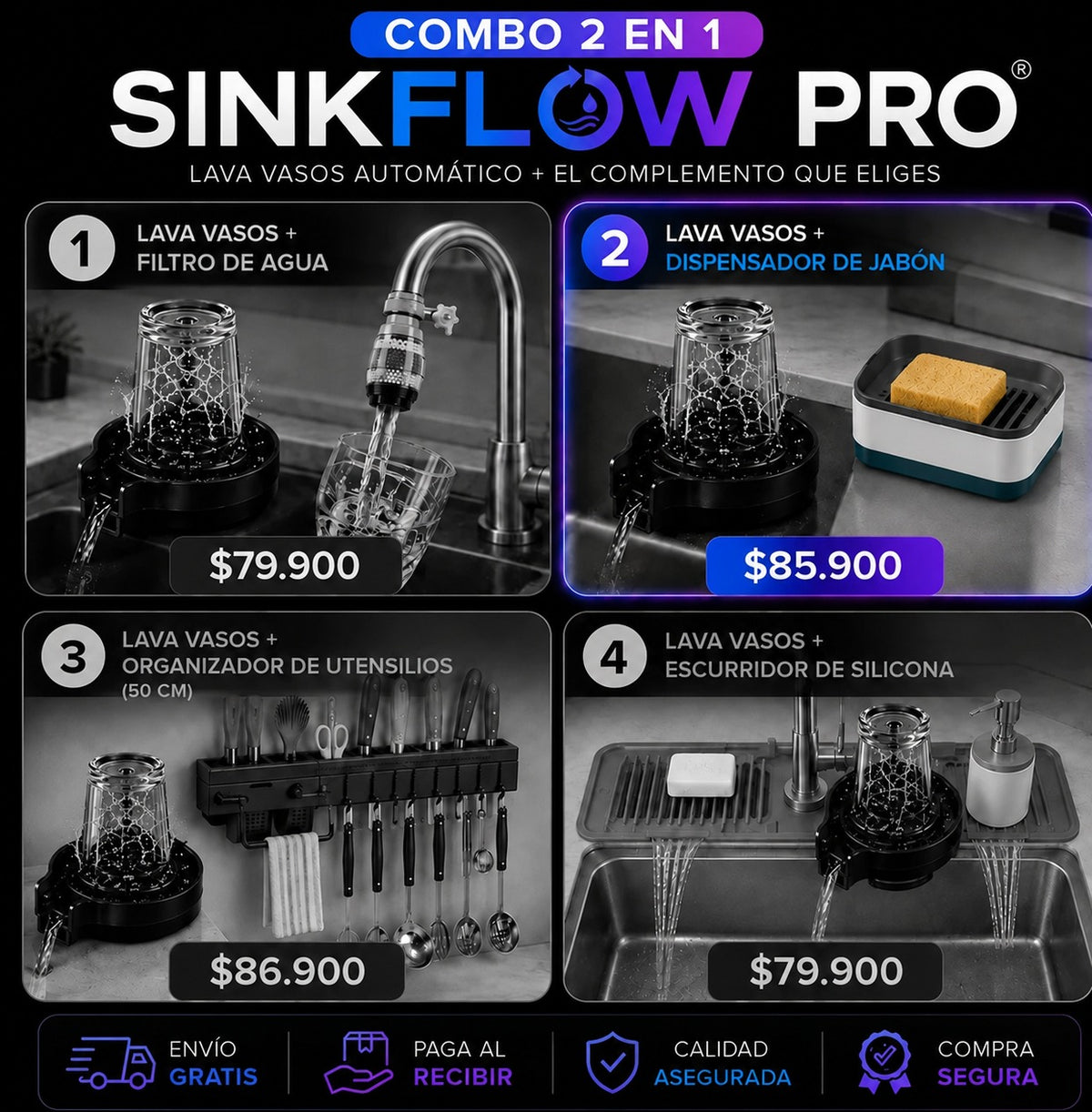 Combo 2 en 1 SinkFlow Pro®
