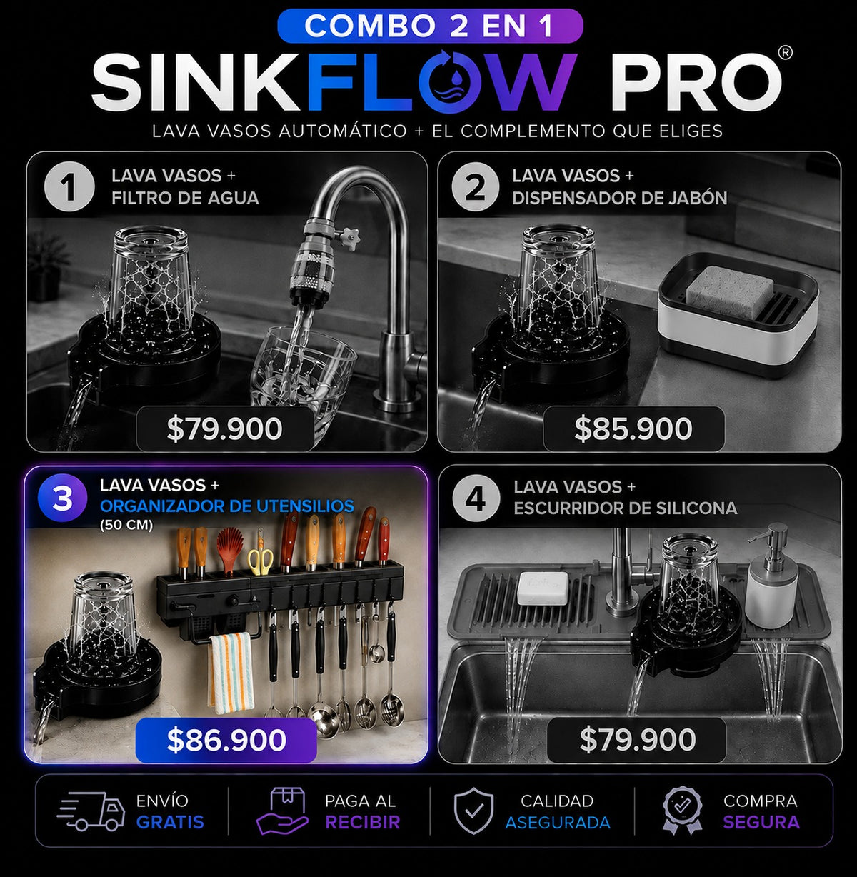 Combo 2 en 1 SinkFlow Pro®