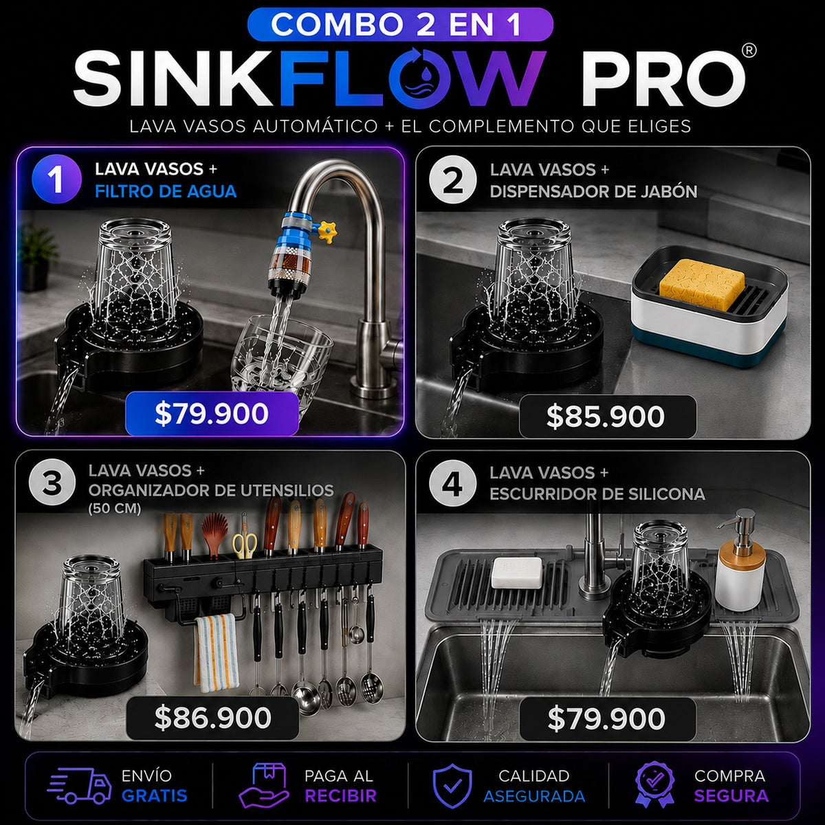 Combo 2 en 1 SinkFlow Pro®